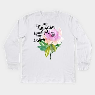 Beautiful in Every Way Kids Long Sleeve T-Shirt